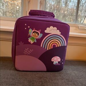 Purple Kids Tonies Bag with Rainbow Design